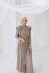 Pleated Dress Beige