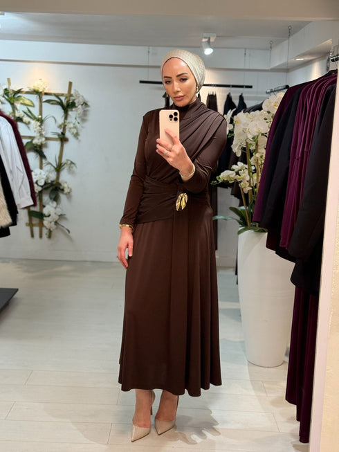 Side Dress Koffiebruin