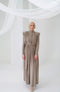 Pleated Dress Beige