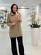Trui met Ritsdetails Taupe