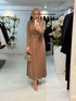 Twist Dress Mocha (ook grote maten)