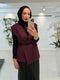 Gilet met Ceintuur Burgundy