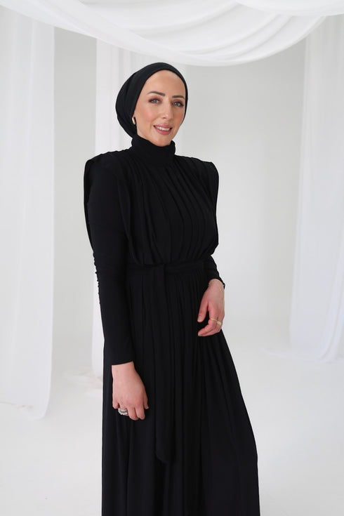 Pleated Dress Black