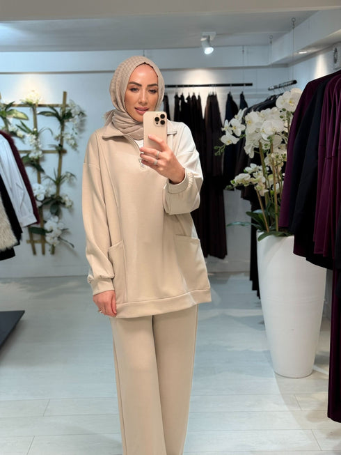 Zip Pocket Set Crème