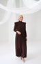 Pleated Dress Brown