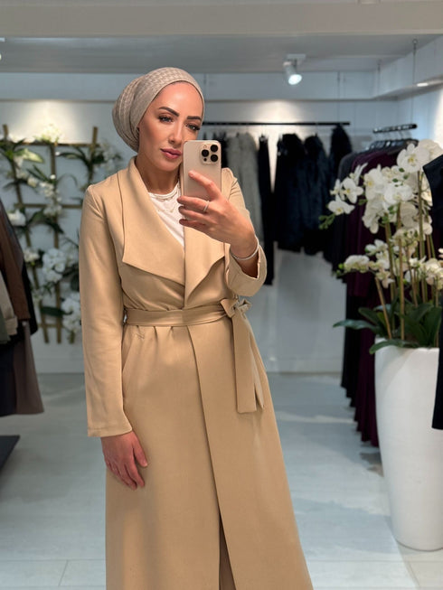 Long Coat Set Beige