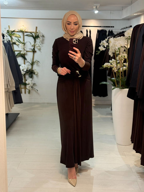 Classy Dress Koffiebruin