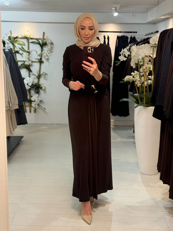 Classy Dress Koffiebruin