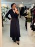 Long Coat Set Marineblauw