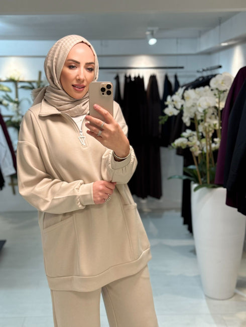 Zip Pocket Set Crème