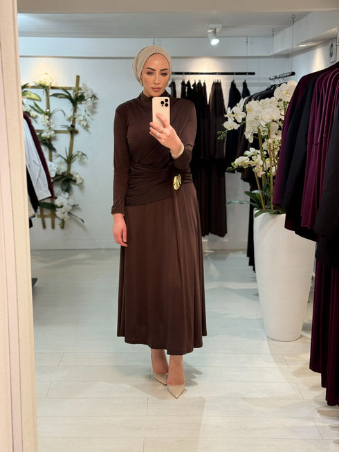 Side Dress Koffiebruin