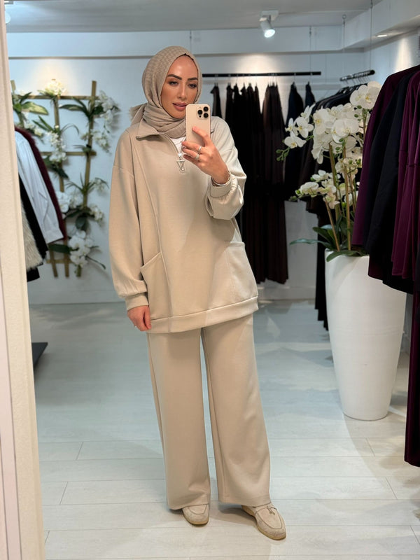 Zip Pocket Set Crème