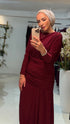Elegant Maxi Dress Bordeaux